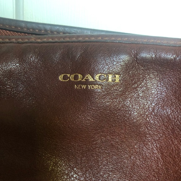 Coach Legacy Duffle Hobo Bag in Brown Leather D1293 - Picture 12 of 13